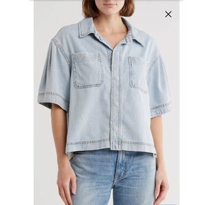 Habitual Soft Blue Denim Top